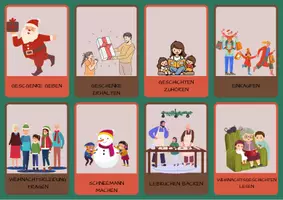 Vorschau - Bildkarten - Bildkarten: Weihnachtsaktivitäten - Deckblatt