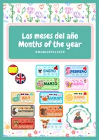 Vista previa - Decoración del aula - Meses del año para asamblea inicial - Portada