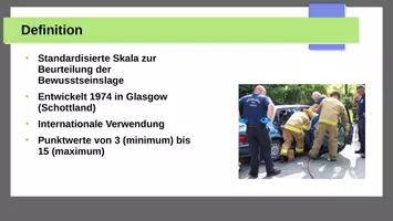 Vorschau - Präsentationen/Tafelbilder - Glasgow Coma Scale (GCS) - Seite 1