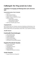Vorschau - Arbeitsblätter - Fallbeispiele SHT Schädel Hirn Trauma - Deckblatt