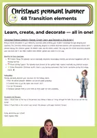 Vorschau - Mal- und Bastelvorlagen - Englisch: Chemie bilingual | Wimpelkette Christmas Transition elements - Seite 2