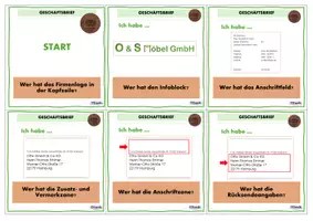 Vorschau - Spiele - Ich habe wer hat - Fragekarten zum Geschäftsbrief // WiK - IT - Seite 1