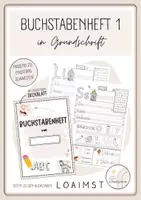 Vorschau - Arbeitsblätter - Materialpaket Buchstabenhefte Einsterns Schwester 1 - 6 Grundschrift - Seite 1