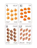 Aperçu - Préparation de séance / Séance complète - Cartes à compter 1 à 20 Automne +5 fiches d'activités - Page 2