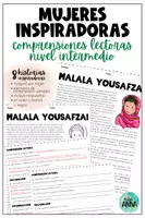 Aperçu - Apprentissages en autonomie - Mujeres Inspiradoras - 8 COMPRENSIONES LECTORAS NIVEL INTERMEDIO - Page de couverture