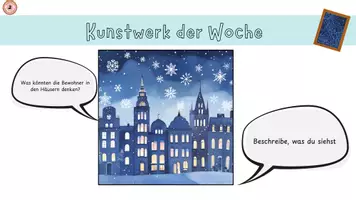 Vorschau - Mal- und Bastelvorlagen - Schritt für Schritt - Stadt im Schnee - Seite 2