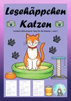 Vorschau - Arbeitsblätter - Lesehäppchen Katzen (Klassen 1 und 2) - Deckblatt