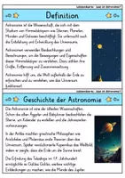 Vorschau - Bildkarten - Wissenskartei - Was ist Astronomie? - Seite 1