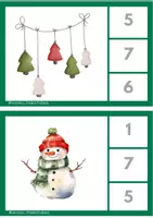Vista previa - Tarjetas / Manipulativos - LÓGICO-MATEMÁTICAS: CONTEO DE ELEMENTOS NAVIDAD - página 3
