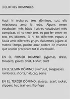 Vista previa - Juegos / Gamificación - 3 Dominoes about clothes - página 1