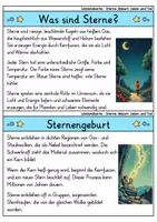 Vorschau - Bildkarten - Wissenskartei - Sterne: Geburt, Leben und Tod | Astronomie - Seite 1