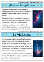 Vorschau - Bildkarten - Fichero de conocimientos - Galaxias: La Vía Láctea y otras | Astronomía (Español) - Seite 1