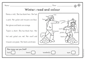 Vorschau - Arbeitsblätter - Winter wachsendes Paket: Übungen und Spiele für den Englischunterricht - Seite 3