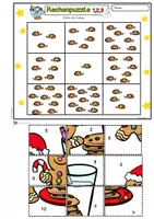 Vorschau - Spiele - Paket Rechenpuzzle Klasse 1, ZR 10, ZR 20 Weihnachten Wichtel - Seite 3