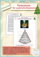 Vorschau - Mal- und Bastelvorlagen - Weihnachten Fantasiereise Der zauberhafte Adventswald - Deckblatt