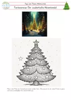 Vorschau - Mal- und Bastelvorlagen - Weihnachten Fantasiereise Der zauberhafte Adventswald - Seite 2