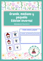 Vista previa - Tarjetas / Manipulativos - Grande, mediano y pequeño - Portada