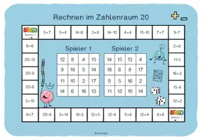Vorschau - Spiele - Bingo / Zahlenraum 20 - Deckblatt