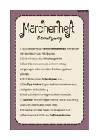 Vorschau - Arbeitsblätter - Märchen - kreatives Schreiben | Geheft | Deutsch - Seite 1