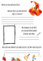 Vorschau - Arbeitsblätter - Wut - Gefühl erkunden und verstehen - Deckblatt