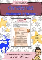 Vorschau - Stundenentwürfe - Christmas - Mediation - Cookie Recipe - Weihnachten - Deckblatt