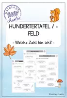 Vorschau - Arbeitsblätter - Hundertertafel/- feld - Welche Zahl bin ich? - Deckblatt