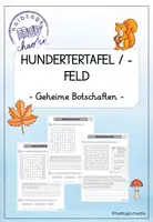 Vorschau - Arbeitsblätter - Hundertertafel/ -feld - Geheime Botschaften - Deckblatt