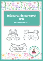 Vista previa - Manualidades / Dibujos para colorear - Máscaras de Carnaval - Portada