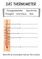 Vorschau - Arbeitsblätter - Das Thermometer - Seite 1
