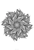 Vorschau - Mal- und Bastelvorlagen - Mandala Vorlagen - perfekt als Zwischenarbeit - Seite 1