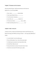 Vorschau - Arbeitsblätter - Deutsch - Arbeitsmaterial - Willkommensklasse - Grammatik - Personal- und Possessivpronomen - Seite 2