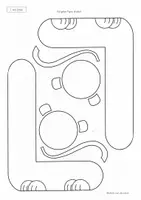 Vorschau - Mal- und Bastelvorlagen - Buchstabentier L wie Löwe für das Buchstabenheft - Seite 3