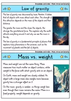 Vorschau - Bildkarten - Knowledge card index - Mass, forces and gravitation | Astronomy (English) - Seite 3