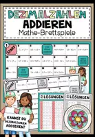 Vorschau - Stationenlernen - DEZIMALZAHLEN ADDIEREN– 3 Mathe-Brettspiele - Deckblatt