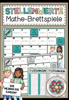 Vorschau - Stationenlernen - STELLENWERTE (mit Dezimalstellen)– 3 Mathe-Brettspiele - Deckblatt