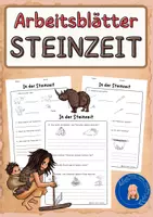 Vorschau - Arbeitsblätter - Arbeitsblätter - Steinzeit - Deckblatt