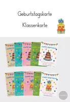 Vorschau - Anderer Materialtyp - Geburtstagskarte / Gruß Klasse 1-4 - Deckblatt