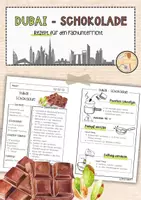 Vorschau - Arbeitsblätter - Dubai-Schokolade - Rezept für den Fachunterricht - Deckblatt
