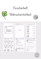 Vorschau - Unterrichtsreihen - Wahrscheinlichkeiten - Forscherheft Klasse 3 - 4 - Deckblatt