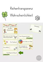 Vorschau - Stundenentwürfe - Wahrscheinlichkeit - Reihentransparenz Klasse 3 - 4 - Deckblatt