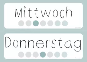 Vorschau - selbst erstellte Cliparts/Grafiken - Tafelkalender für die Grundschule - Seite 2