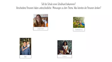 Vorschau - Arbeitsblätter - Arbeitsblätter: Schriftlich Argumentieren - Sollfrage Schulhund - Seite 2
