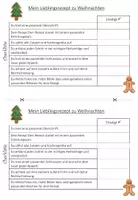 Vorschau - Arbeitsblätter - Lieblingsrezept zu Weihnachten - Rezeptvorlage und Checkliste - Deckblatt