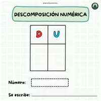 Vista previa - Unidades / Secuencias / Situaciones de Aprendizaje - MATERIAL DE APOYO - DESCOMPOSICIÓN NUMÉRICA - página 1