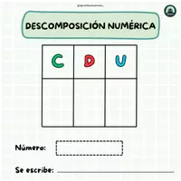 Vista previa - Unidades / Secuencias / Situaciones de Aprendizaje - MATERIAL DE APOYO - DESCOMPOSICIÓN NUMÉRICA - página 2