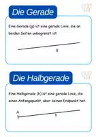 Vorschau - Anderer Materialtyp - Wortspeicher Punkte, Geraden und Strecken (A3/A4) - Seite 1
