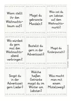 Vorschau - Stationenlernen - Adventszeit Sprechanlässe deutsch DAZ Konversationskarten - Seite 2