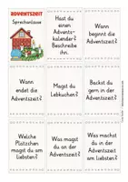 Vista previa - Tarjetas / Manipulativos - tarjetas de conversación alemán: Adventszeit (Weihnachten) - página 1