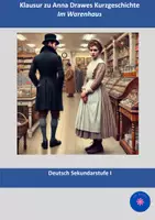Vorschau - Klassenarbeiten - Anna Drawe: "Im Warenhaus" (Klausur + EHZ) (Kurzgeschichte) - Deckblatt