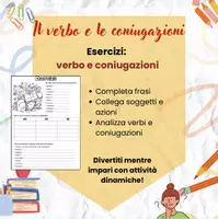 anteprima - Materiale di supporto/inclusione - Il verbo e le coniugazioni - classe terza - Pagina 3